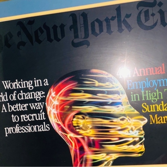 1-of-a-Kind! 1980s Perfect Original Framed Poster from Tech Conference - Picture 5 of 5